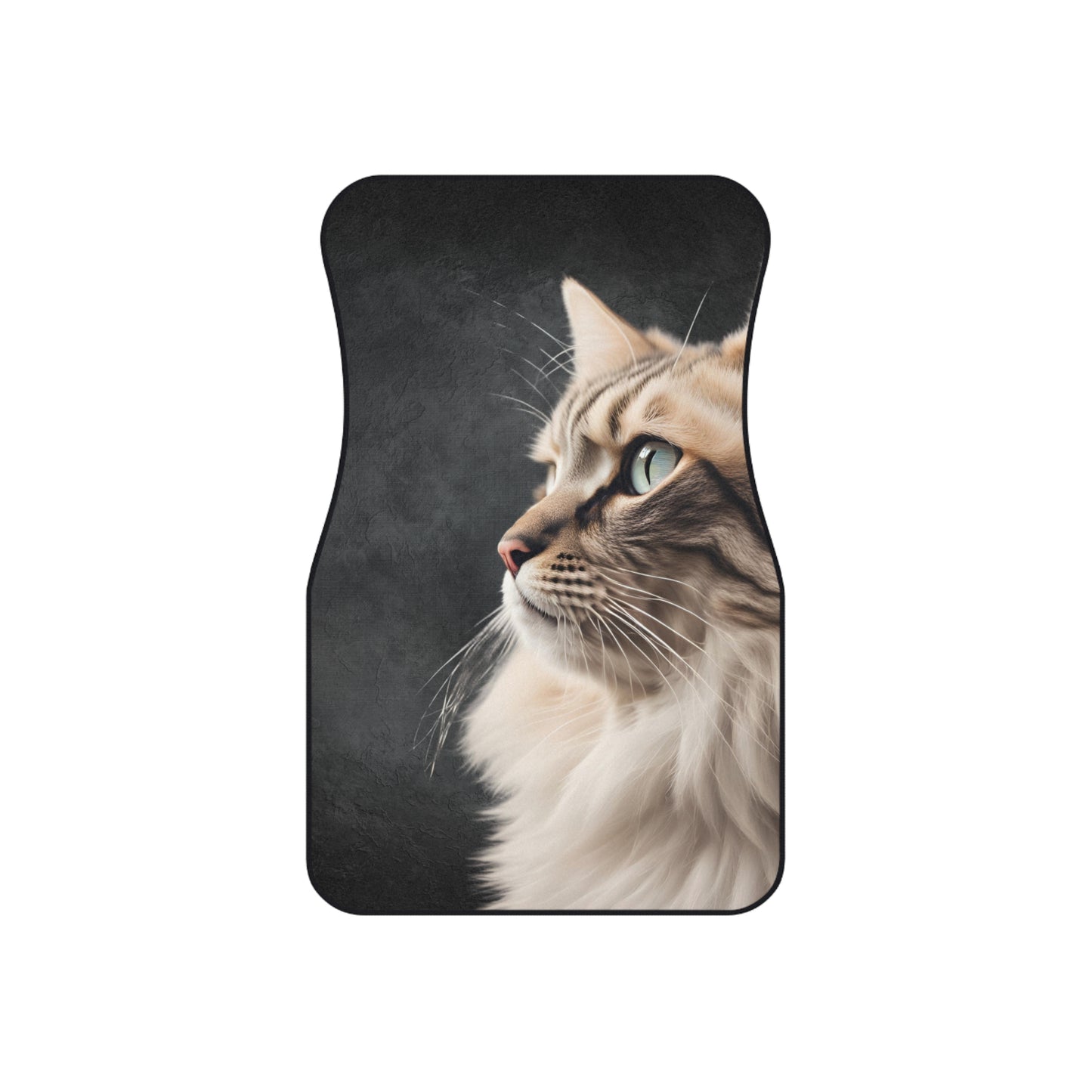 Elegant Cat-Themed Car Mats - Set of 4 | Pet Lover's Stylish Auto Accessories