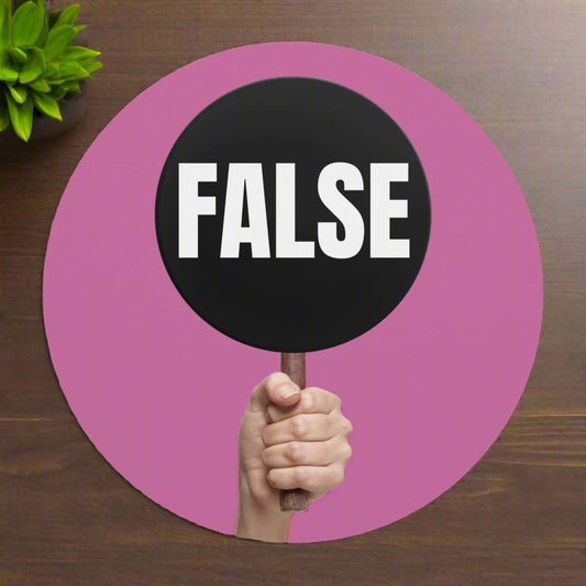 Bold Statement Mouse Pad | 'False' Design Printify