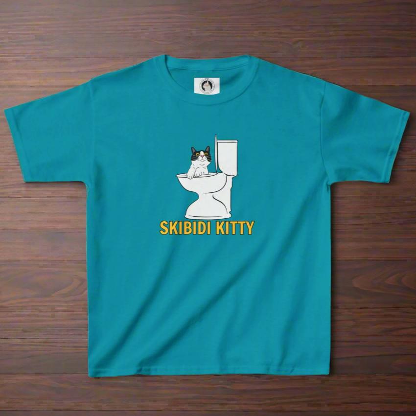 Skibidi Cat Kids Heavy Cotton™ Tee