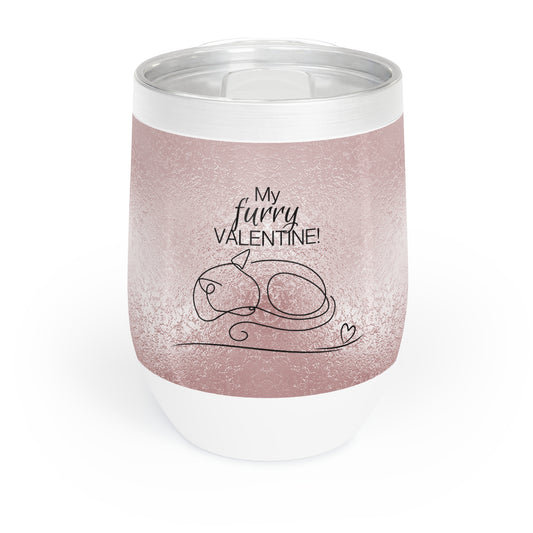 My Furry Valentine Chill Wine Tumbler