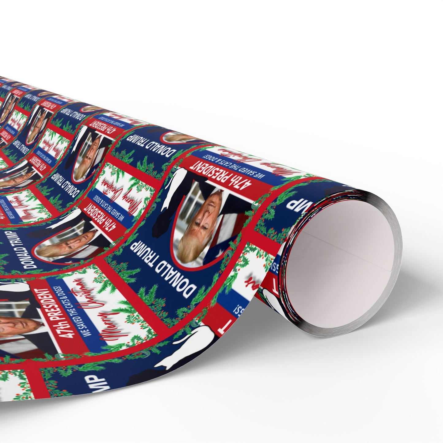 Donald Trump 47th President Christmas Wrapping Papers