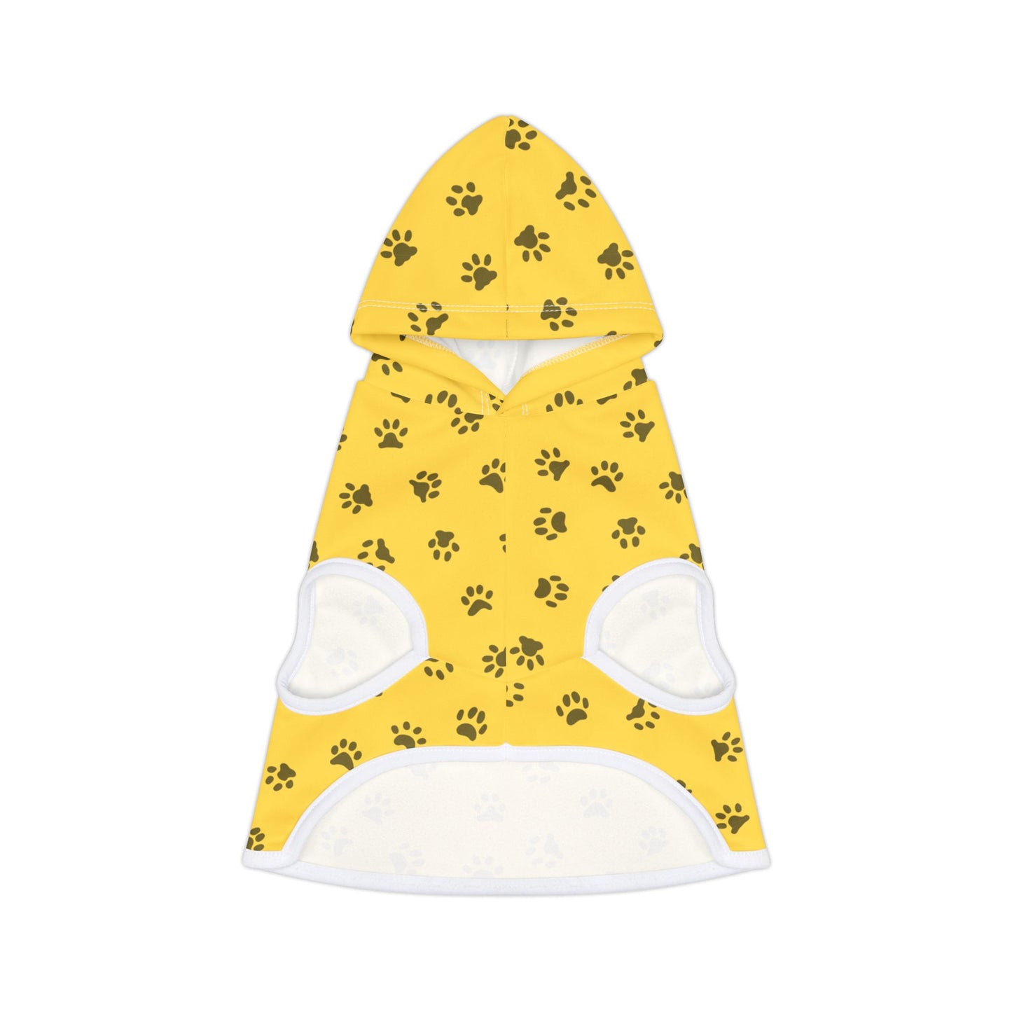 Yellow Paw Prints Pet Hoodie