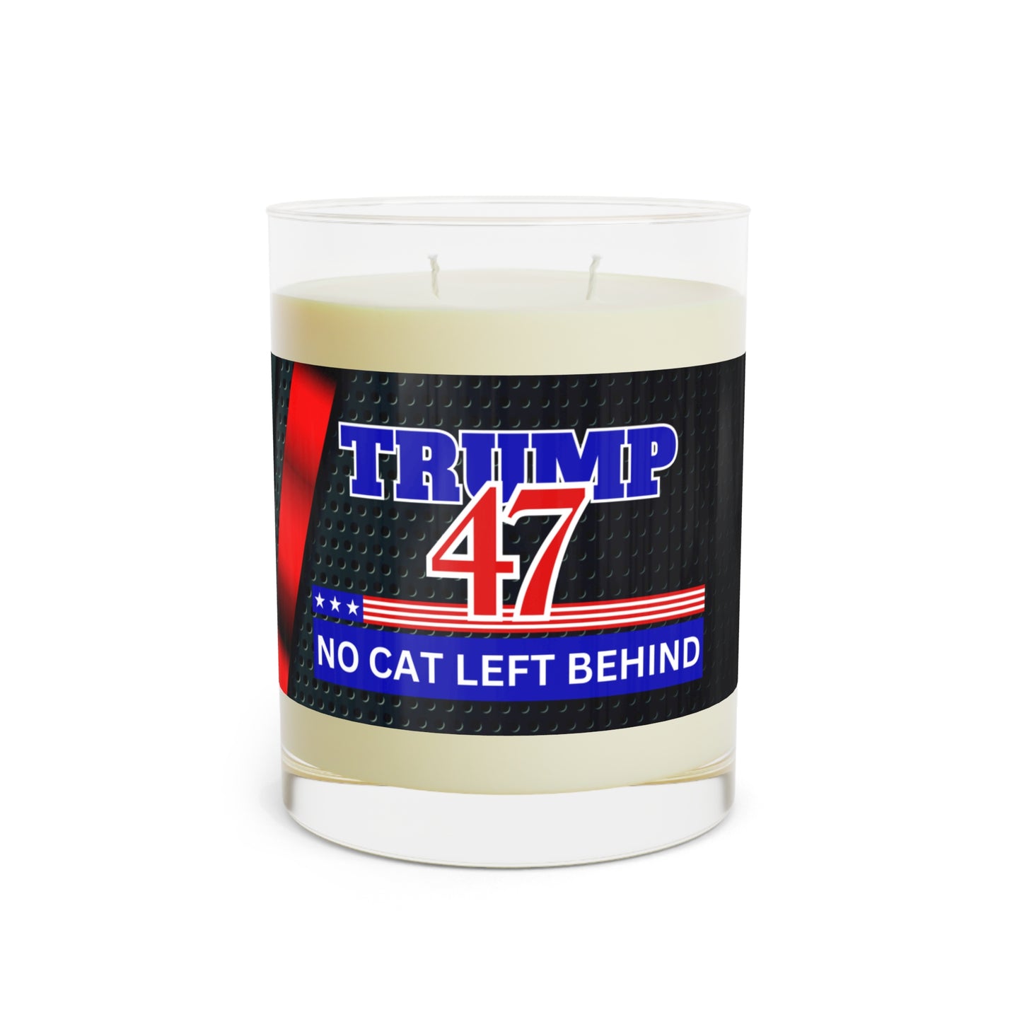 Trump 47 No Cat Left Behind Scented Candle - Full Glass, 11oz