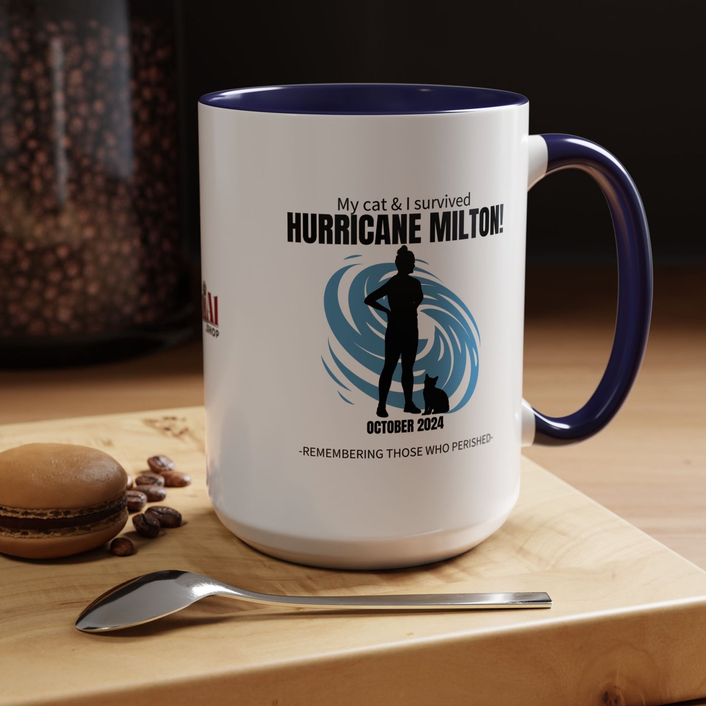 Hurricane Milton Survivor Accent Coffee Mug (11, 15oz)