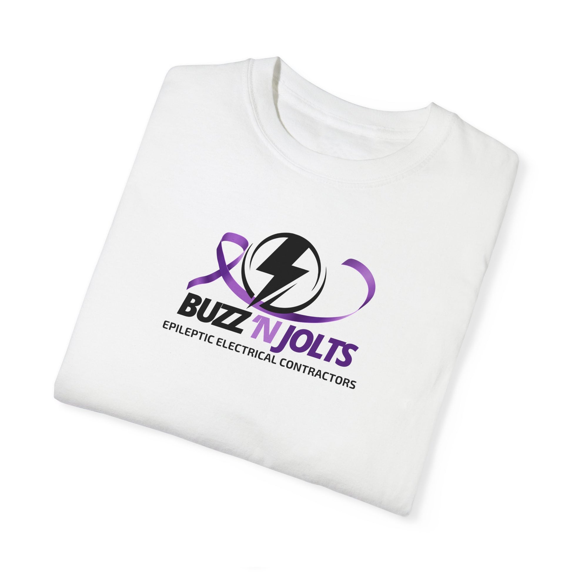 Buzz 'n Jolts Unisex Garment - Dyed T - shirt - T - Shirt - Epileptic Al’s Shop