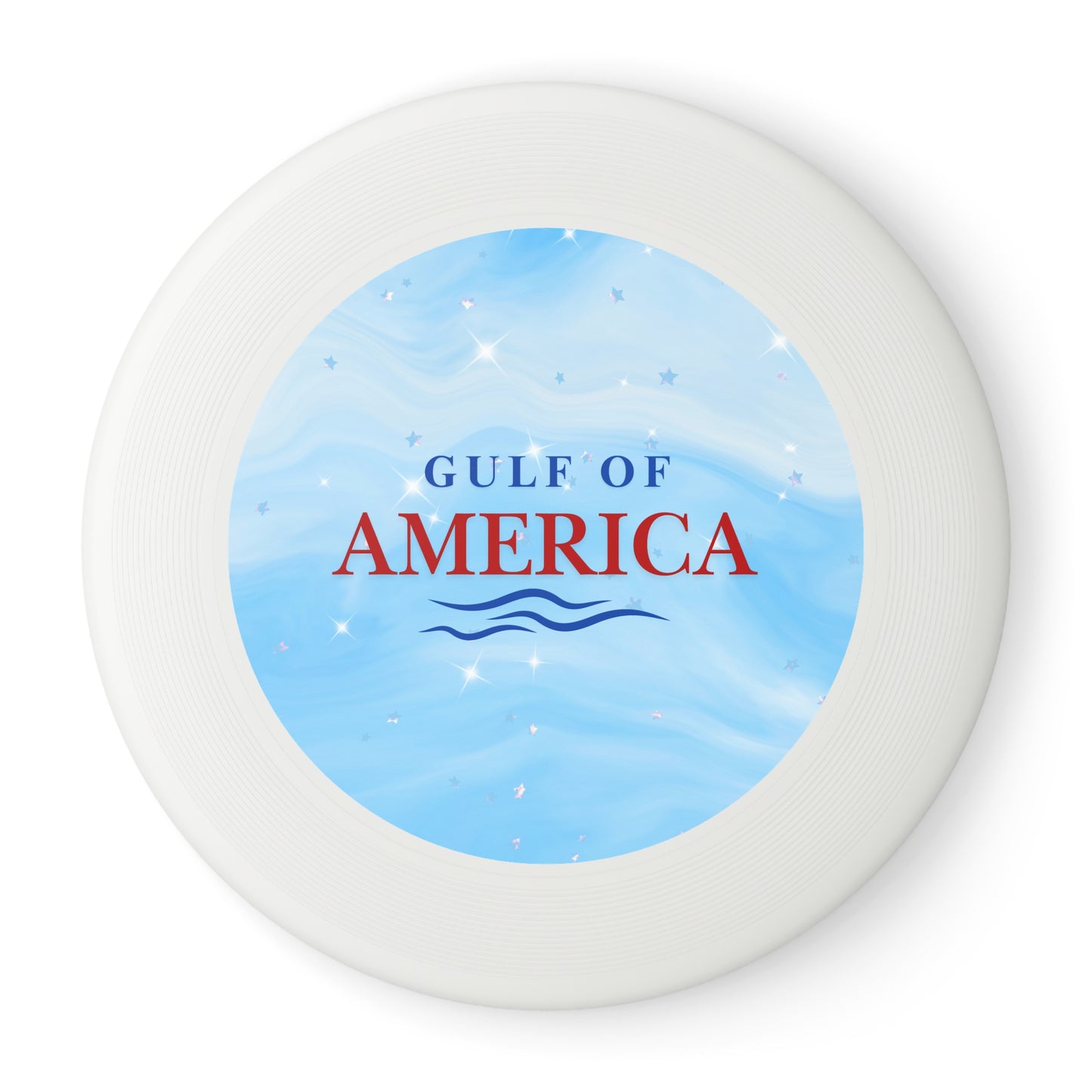 Gulf of America Blue Stars Frisbee - Outdoor Fun for Summer Activities