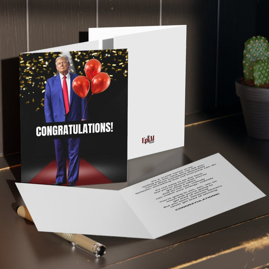 Donald Trump Congratulations Greeting Cards (8, 16, and 24 pcs)