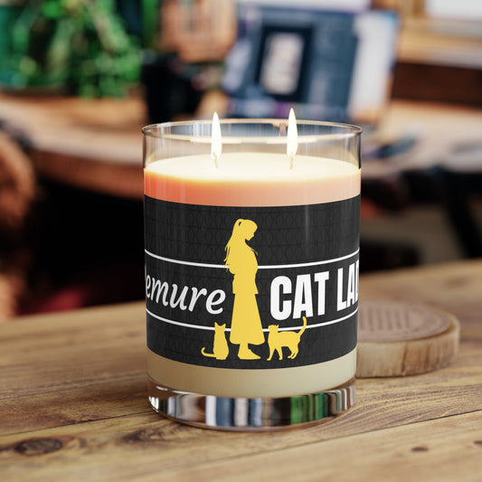 Demure Cat Lady Scented Candle - Full Glass, 11oz