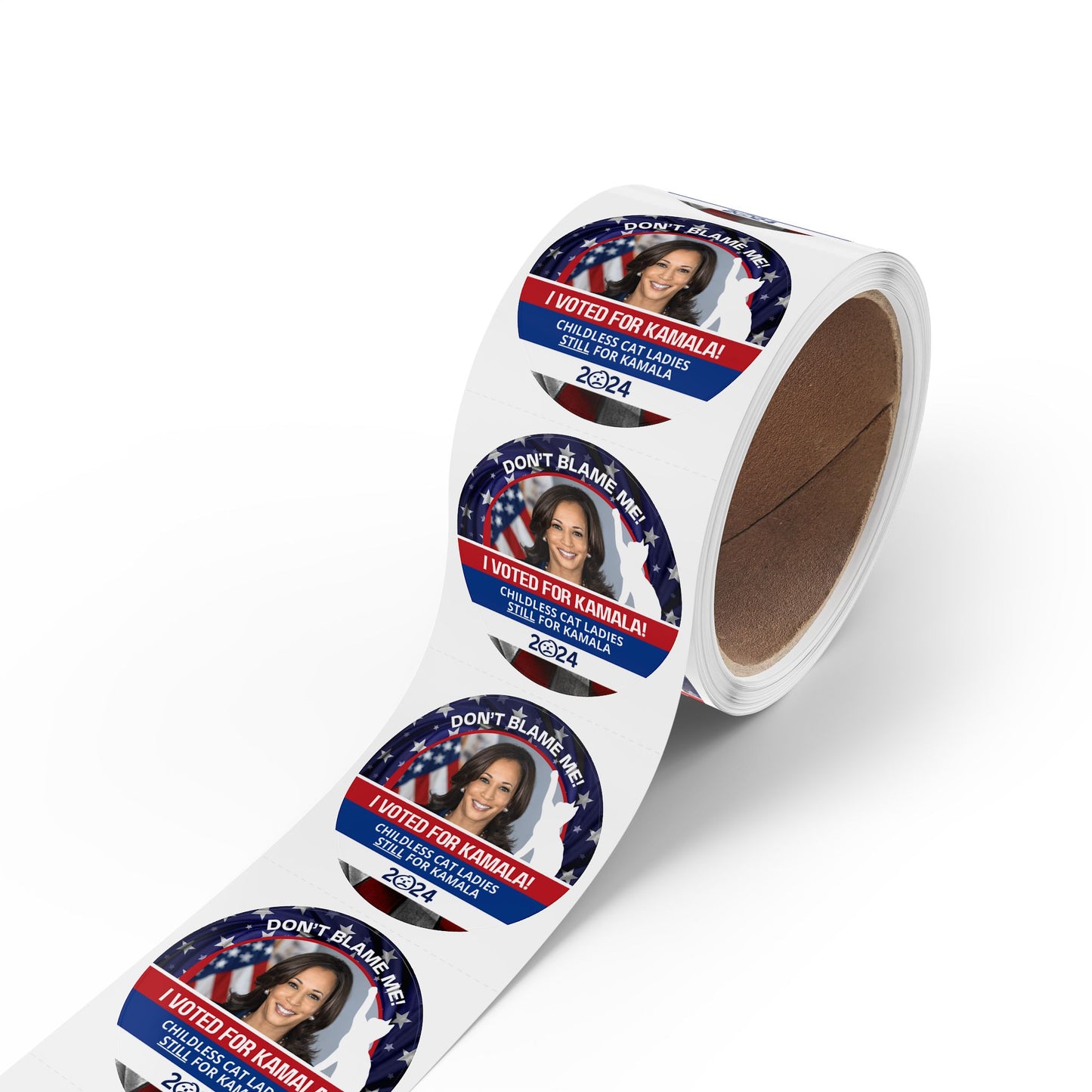 Don't Blame Me - Voted for Kamala Round Sticker Label Rolls