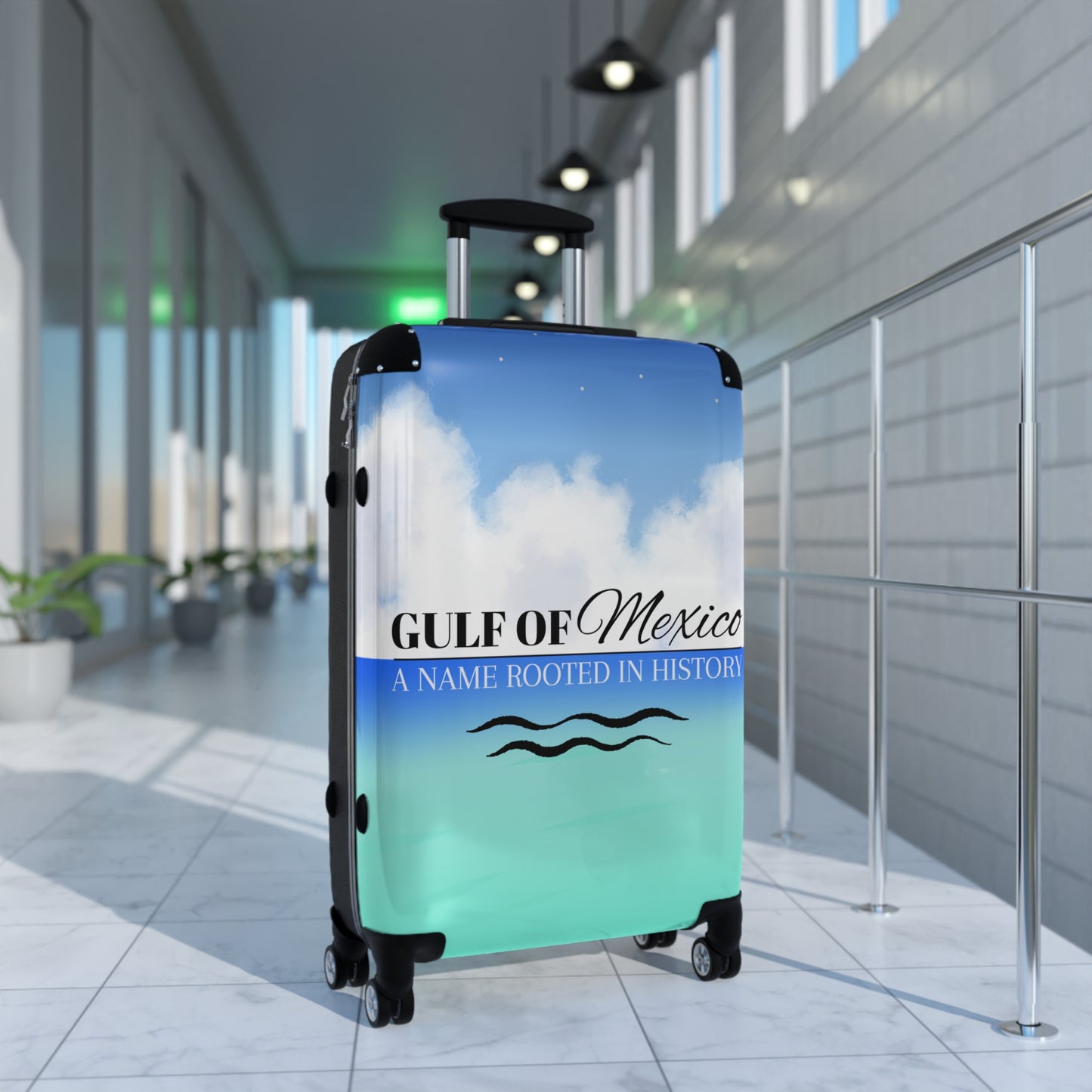 Gulf of Mexico Travel Suitcase - Stylish Luggage with Historical Design