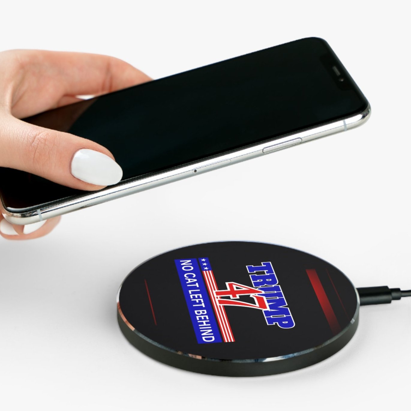 Trump 47 No Cat Left Behind Wireless Charger