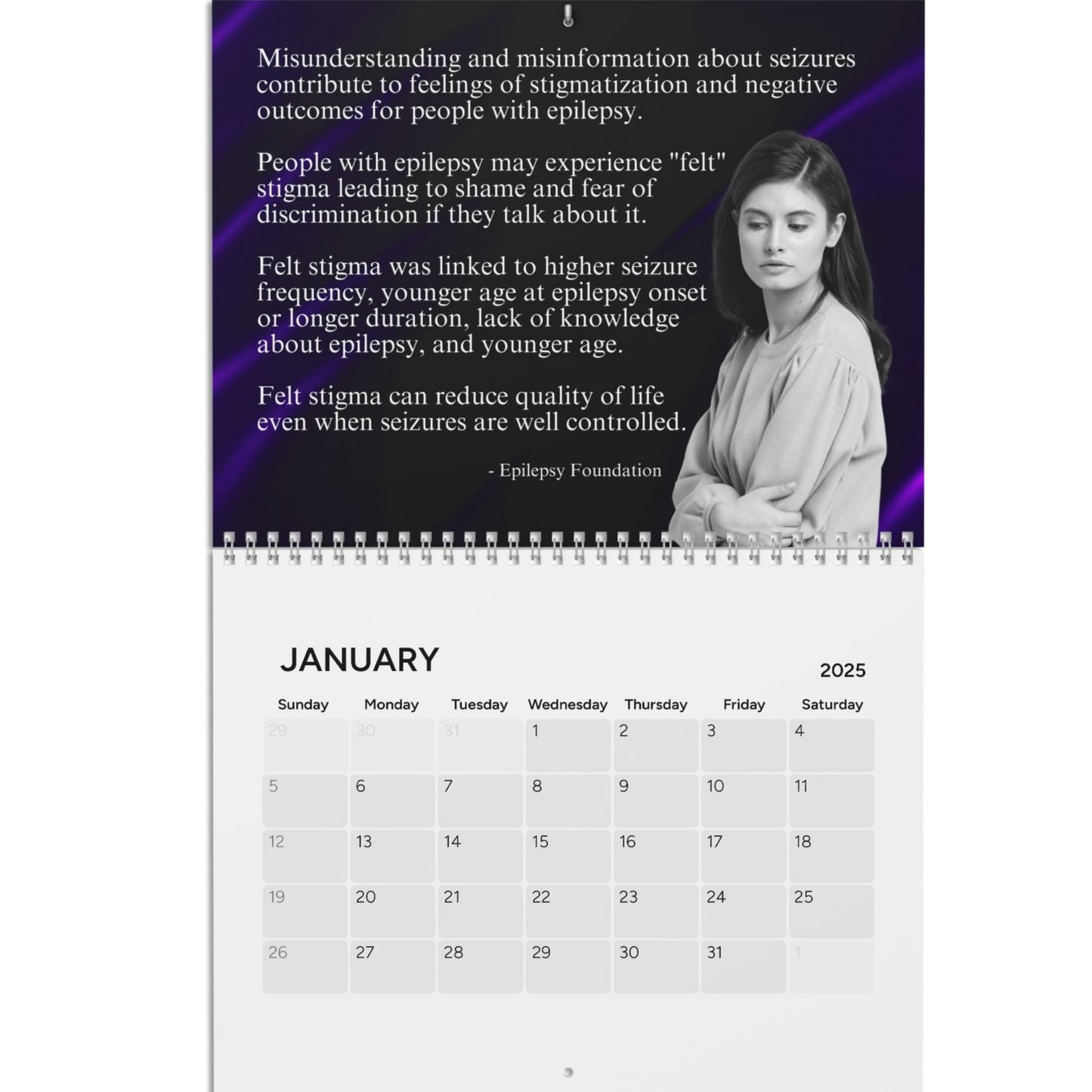 Epilepsy Awareness Month-by-Month Calendar (2025)