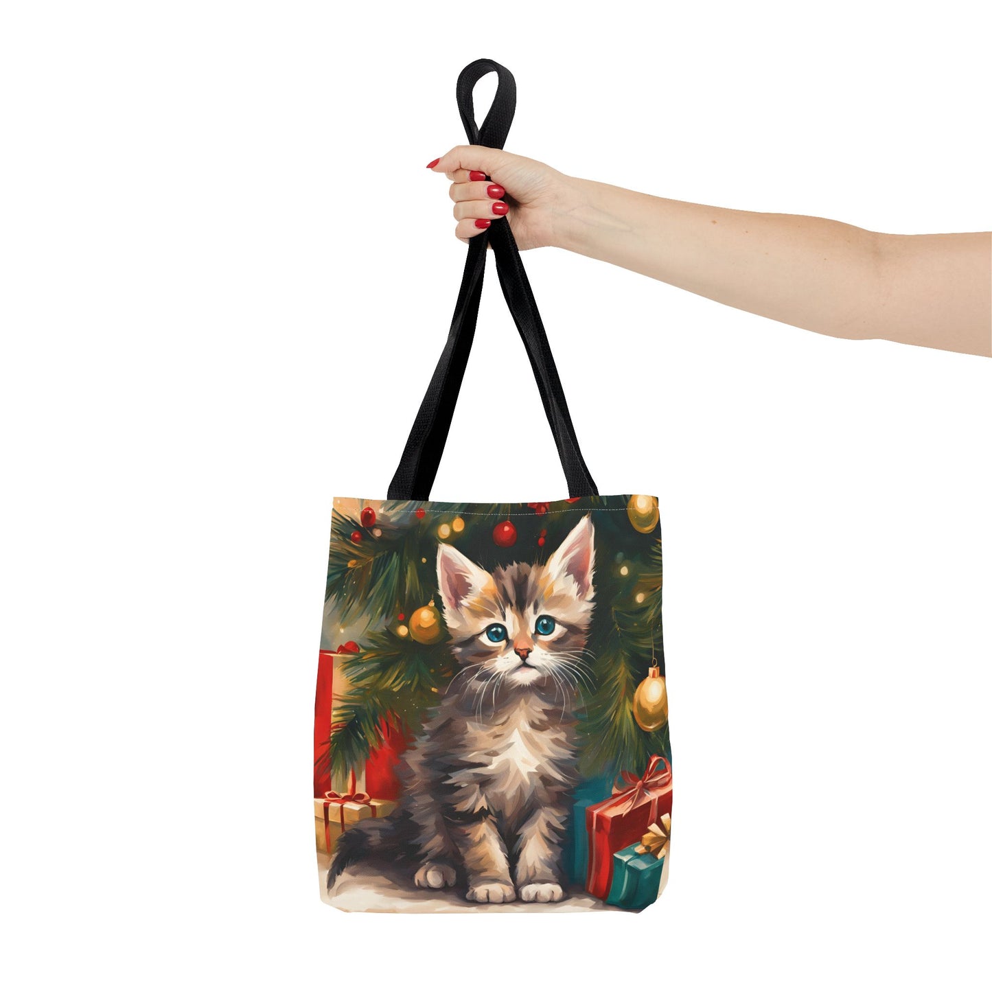 Kittenly Christmas Tote Bag