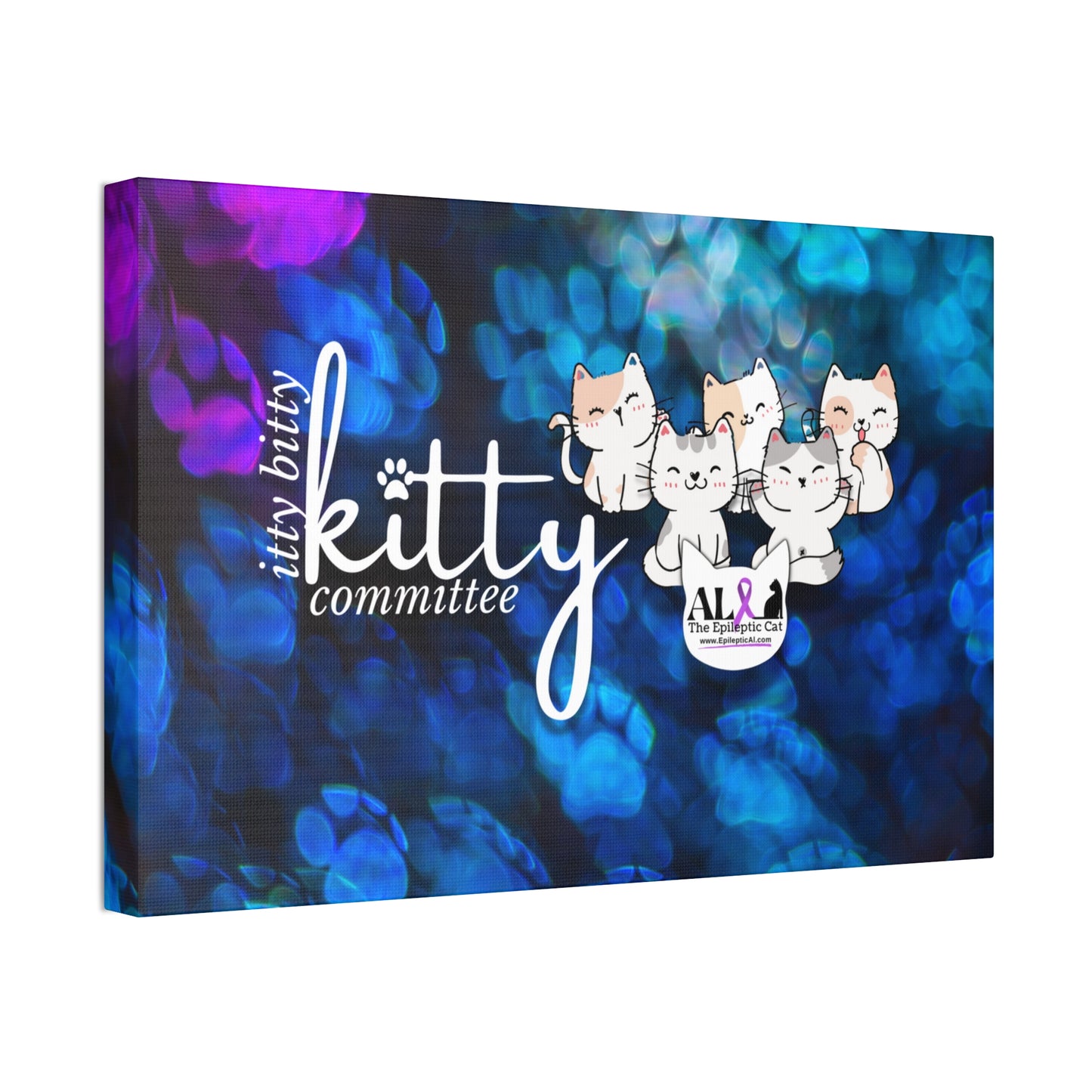 Itty Bitty Kitty Canvas Stretched, 1.5'' - Canvas - Epileptic Al’s Shop