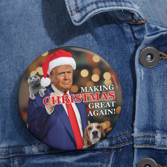 Making Christmas Great Again Pin Buttons