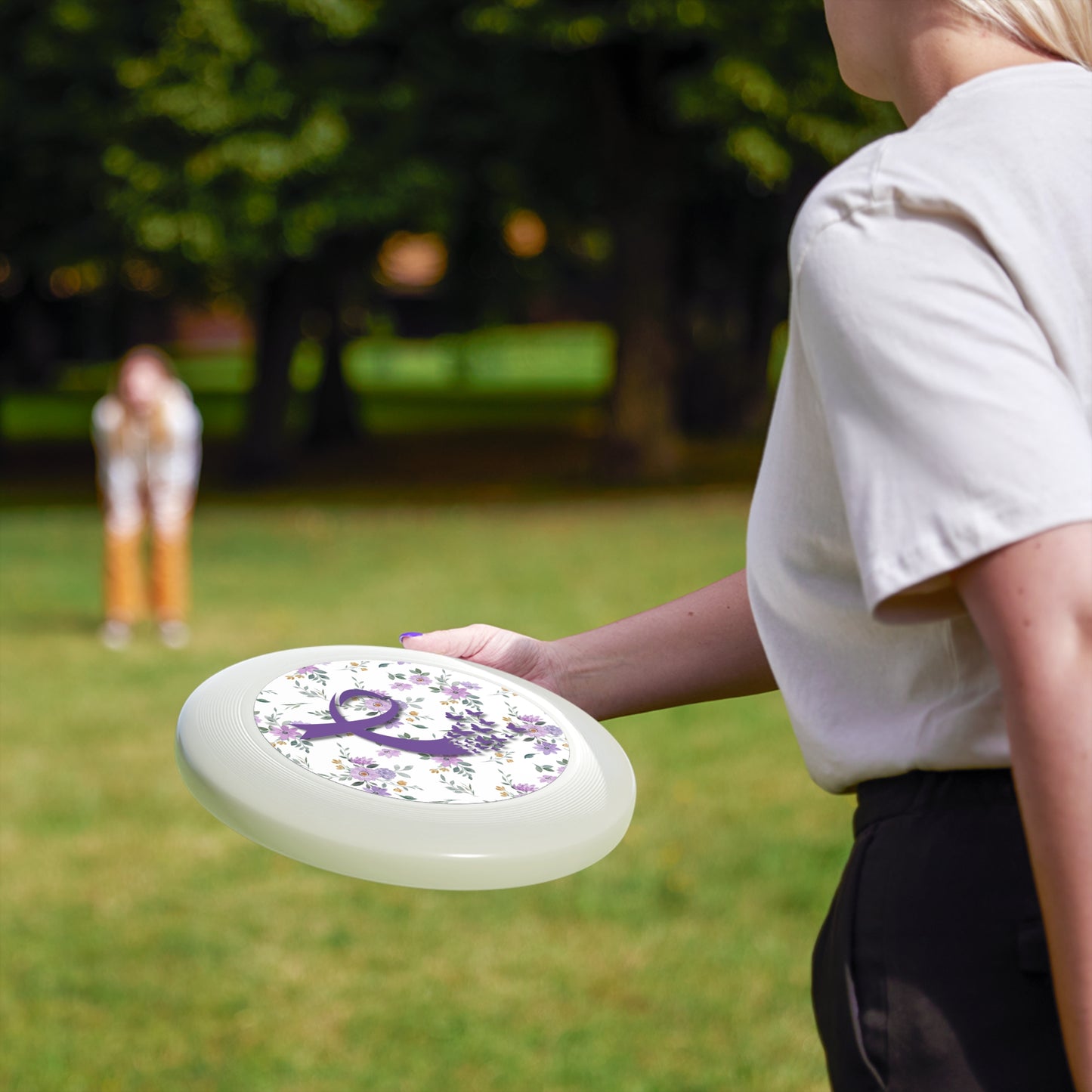 Floral Wham-O Frisbee | Outdoor Fun & Awareness