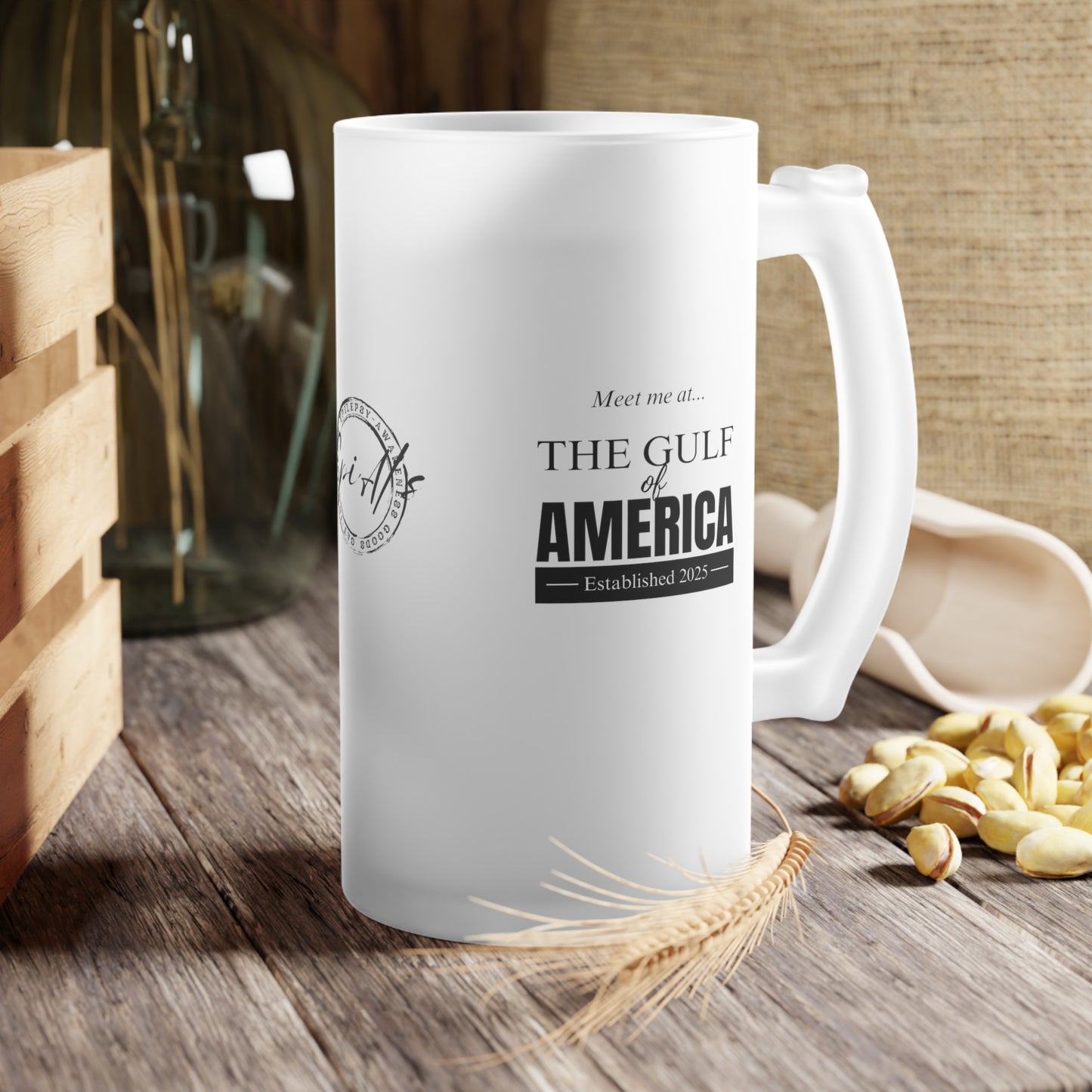 Meet Me at the Gulf of America Frosted Beer Mug