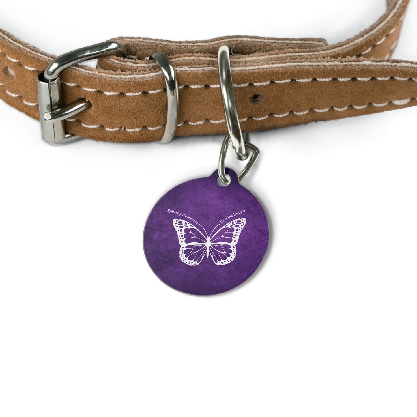 Epilepsy Awareness Pet Tag - Butterfly Design