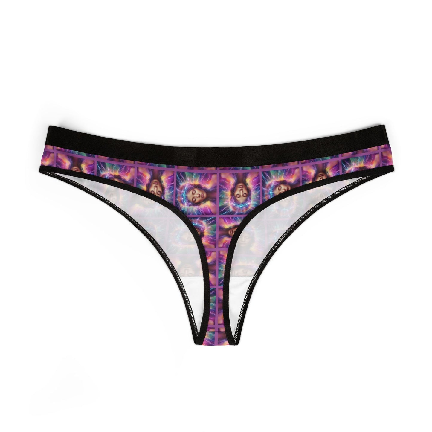 Colorful Brain Epilepsy Awareness Women's Thongs