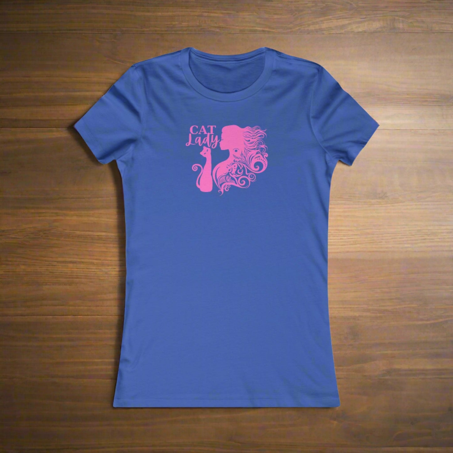 Curly Cat Lady Women's Favorite Tee - T - Shirt - Epileptic Al’s Shop