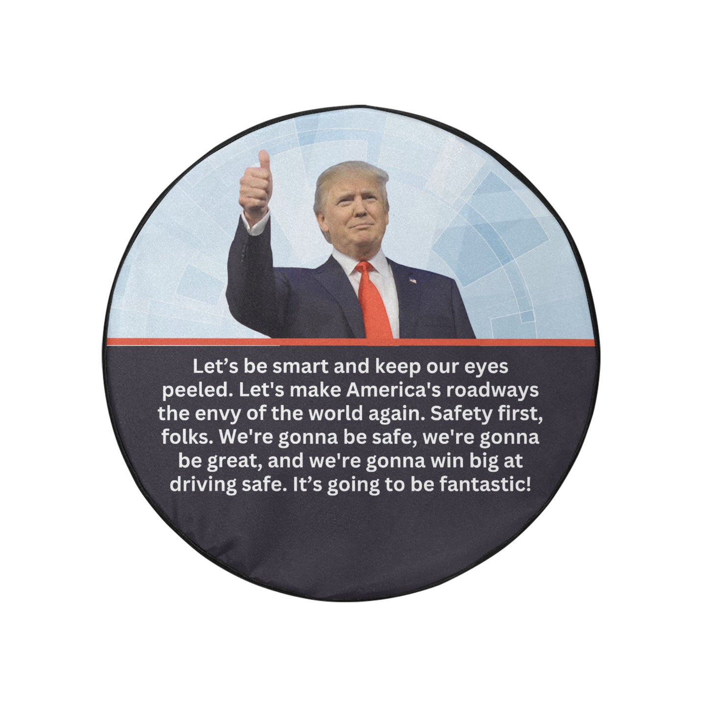 Trump Safe Spare Tire Cover(Medium)(16")