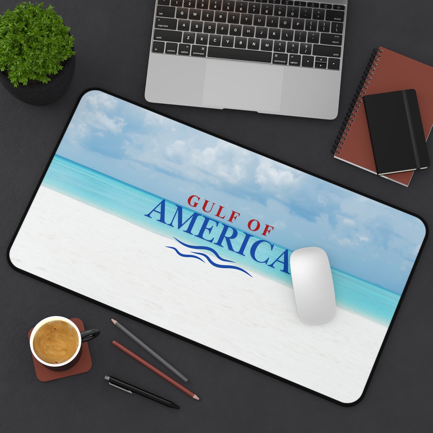 Gulf of America Desk Mat - Coastal Themed Office Decor