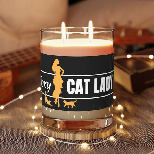 Sexy Cat Lady Scented Candle - Full Glass, 11oz