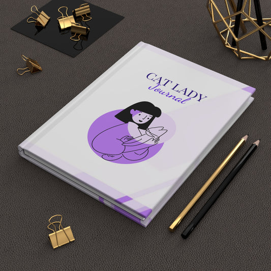 Cat Lady Hardcover Journal Matte