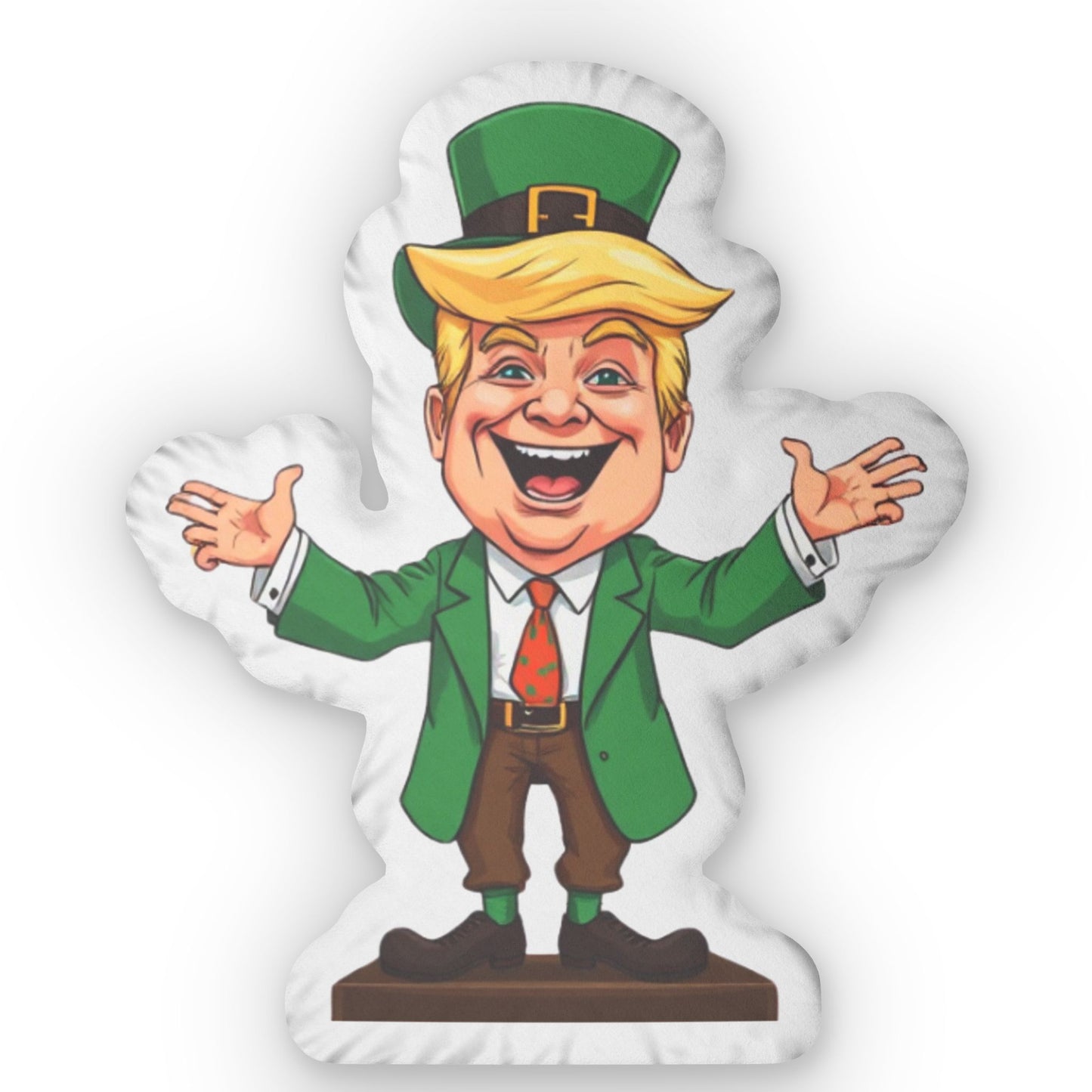 Leprechaun Trump Shaped Pillow