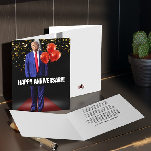 Donald Trump Anniversary Greeting Cards (8, 16, and 24 pcs)