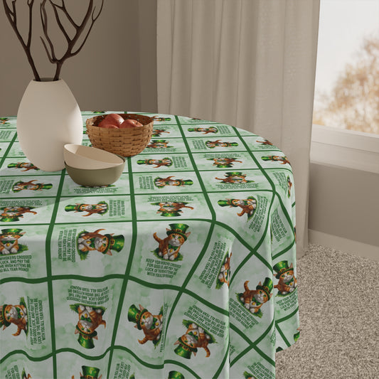 Irish Kitten Wish Tablecloth