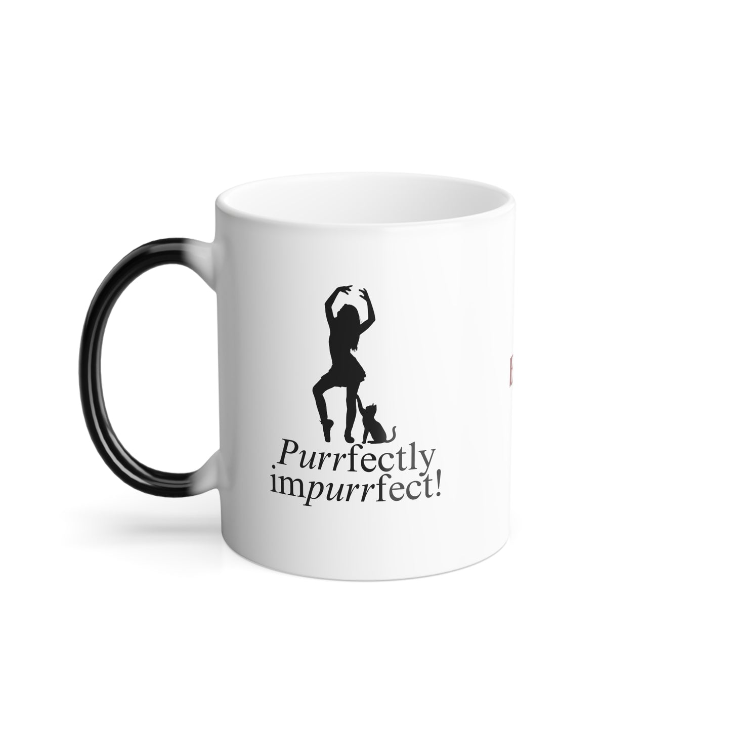 Purrfectly Impurrfect Color Morphing Mug, 11oz