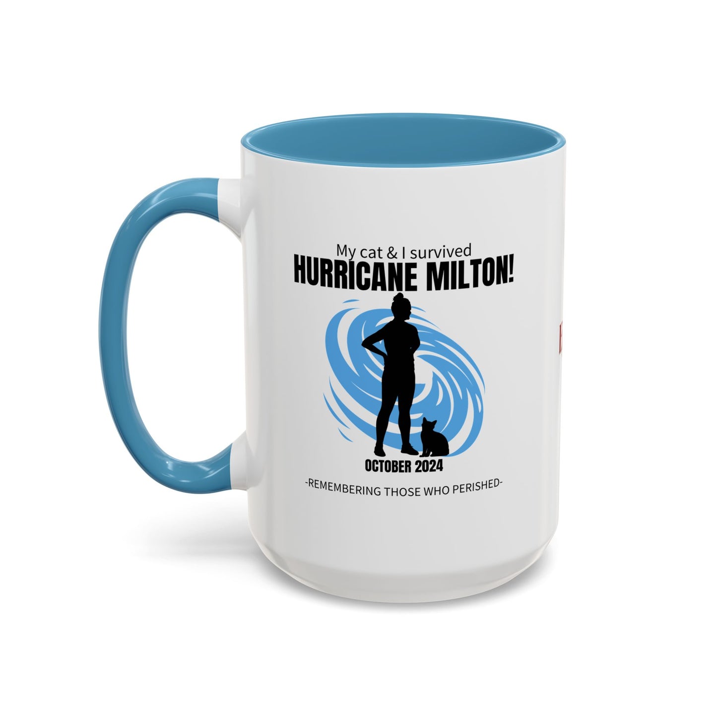 Hurricane Milton Survivor Accent Coffee Mug (11, 15oz)