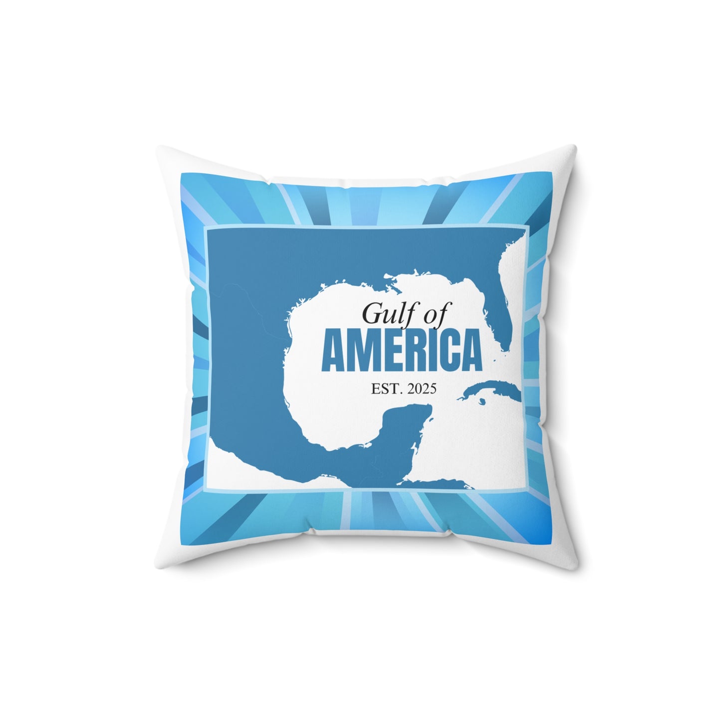 Gulf of America Map Decorative Pillow