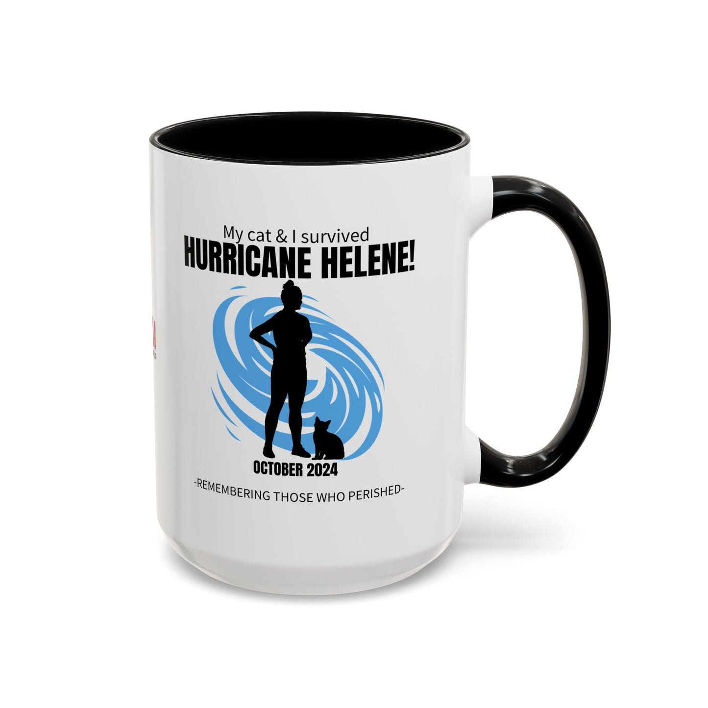 Hurricane Helene Survivor Accent Coffee Mug (11, 15oz)