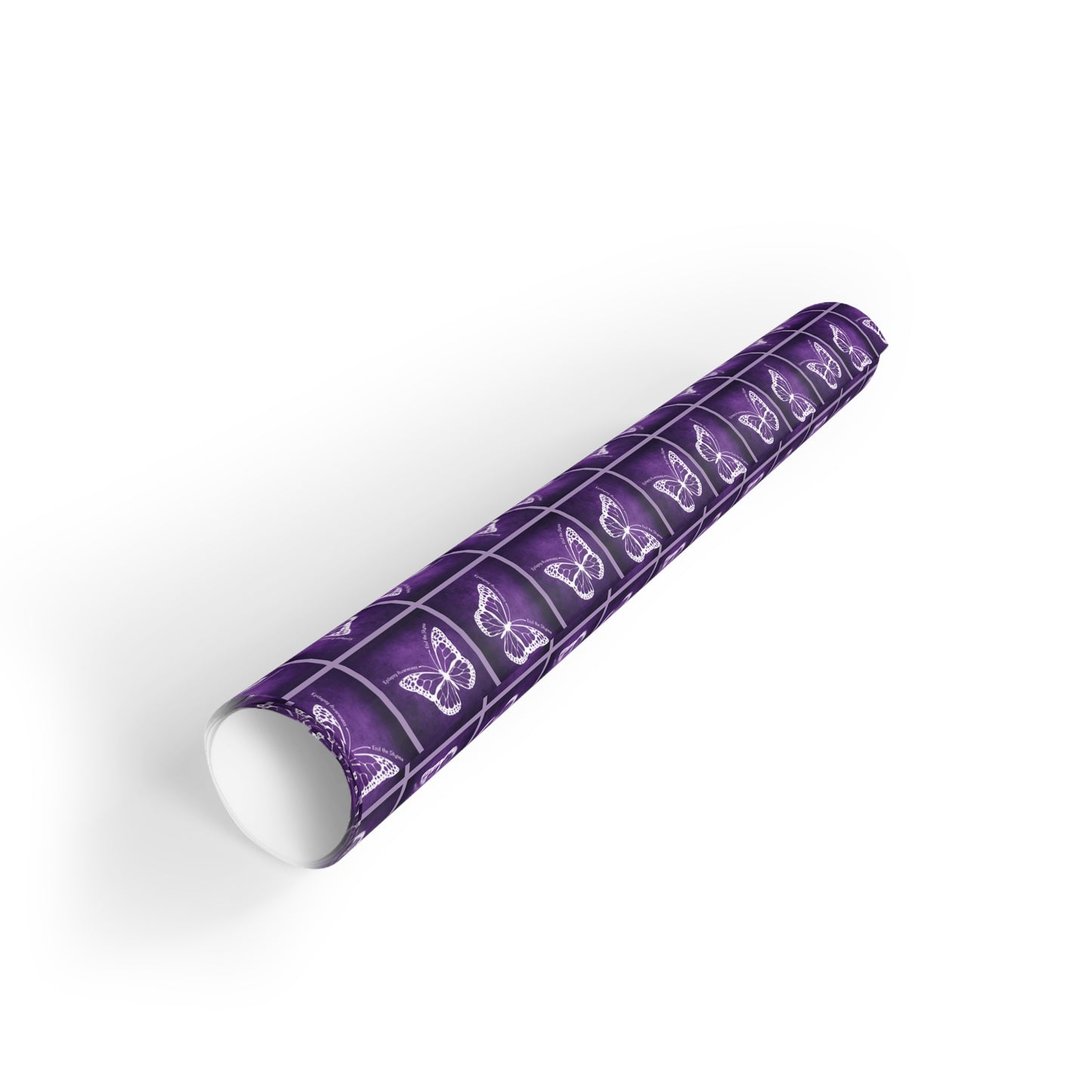 Elegant Purple Butterfly Gift Wrapping Paper Roll - Perfect for All Occasions