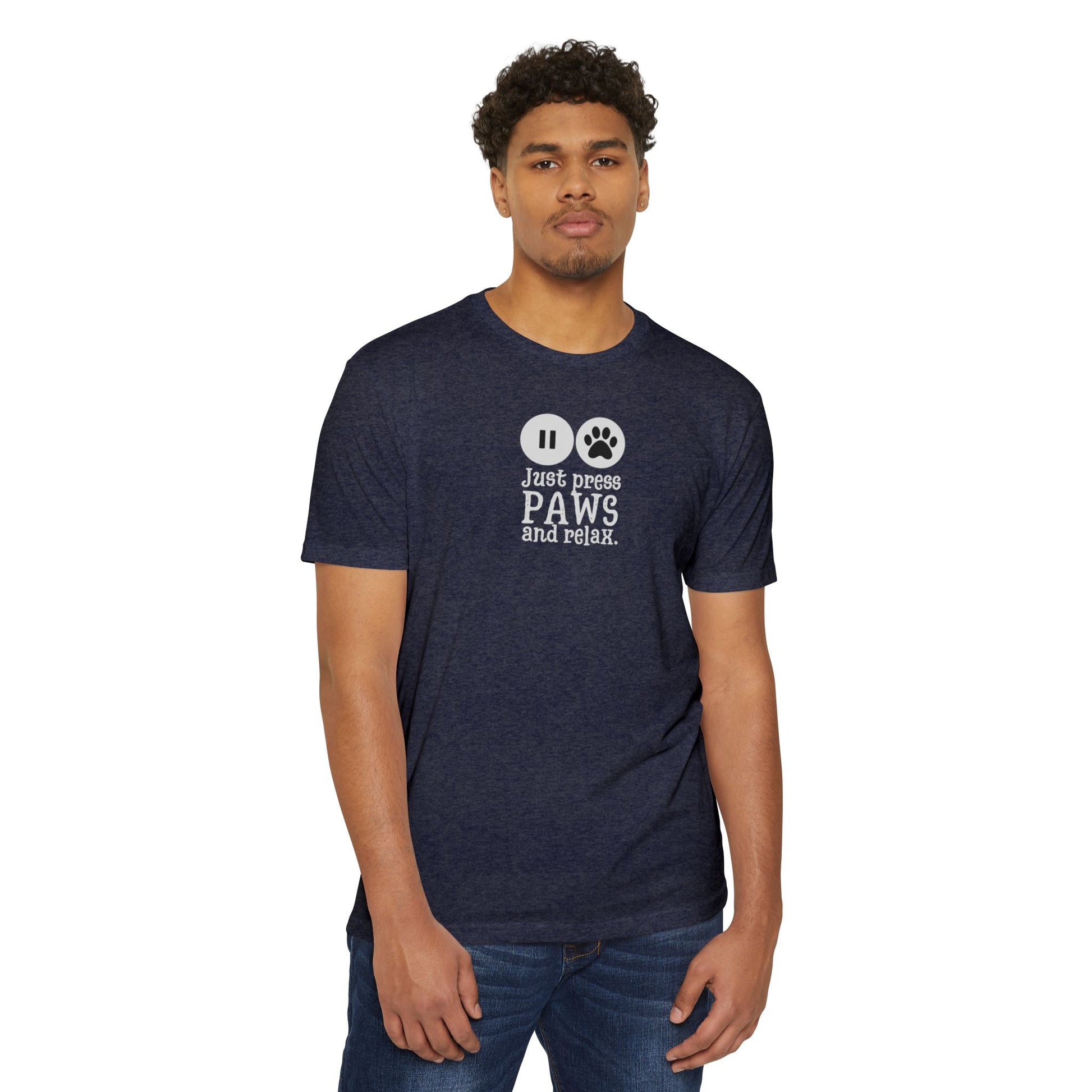 Just Press Paws Unisex CVC Short Sleeve Jersey T - shirt - T - Shirt - Epileptic Al’s Shop