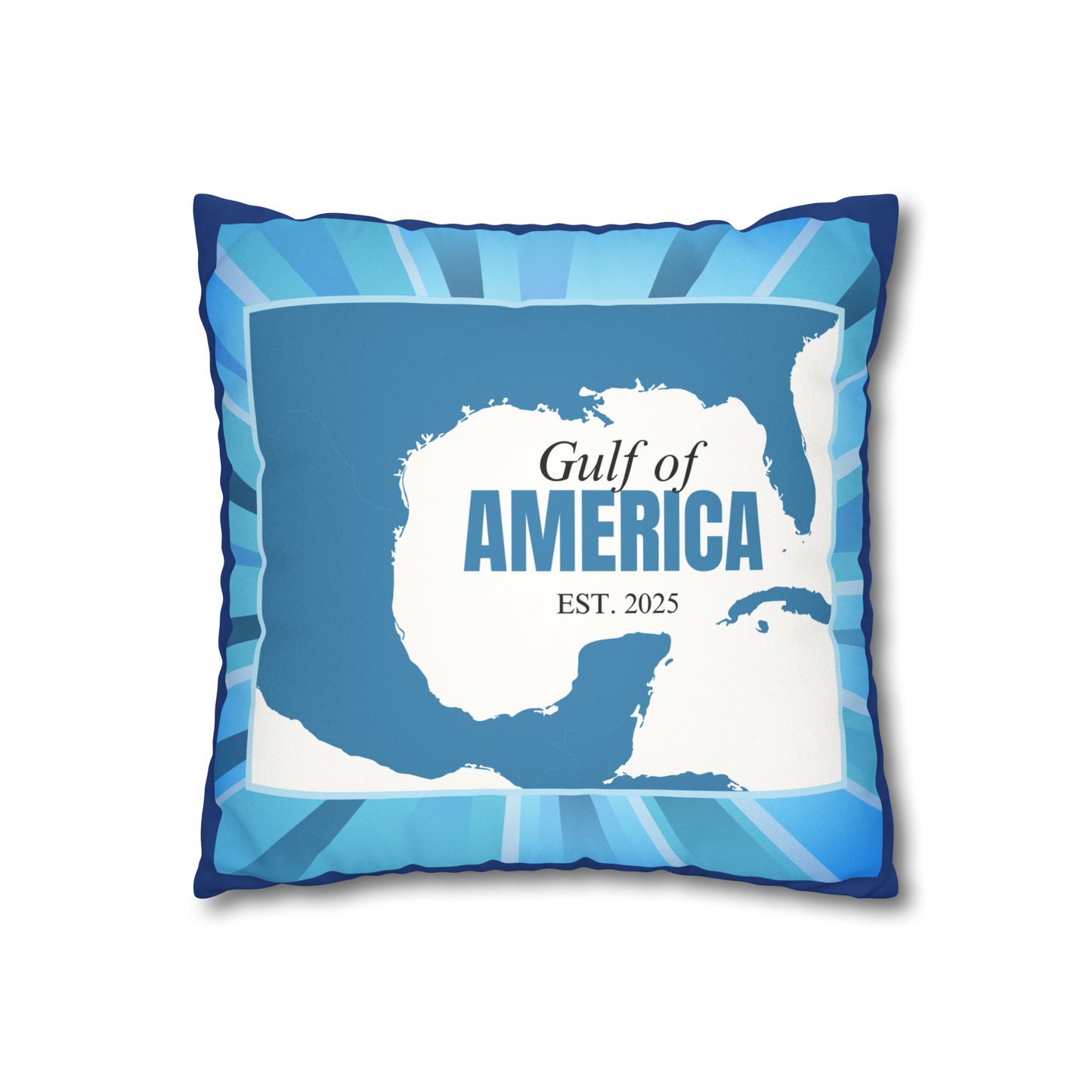 Gulf of America Faux Suede Pillowcase