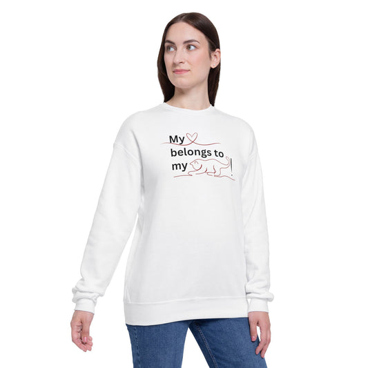 My Heart Belongs to my Cat Women's Drop Shoulder Sweatshirt