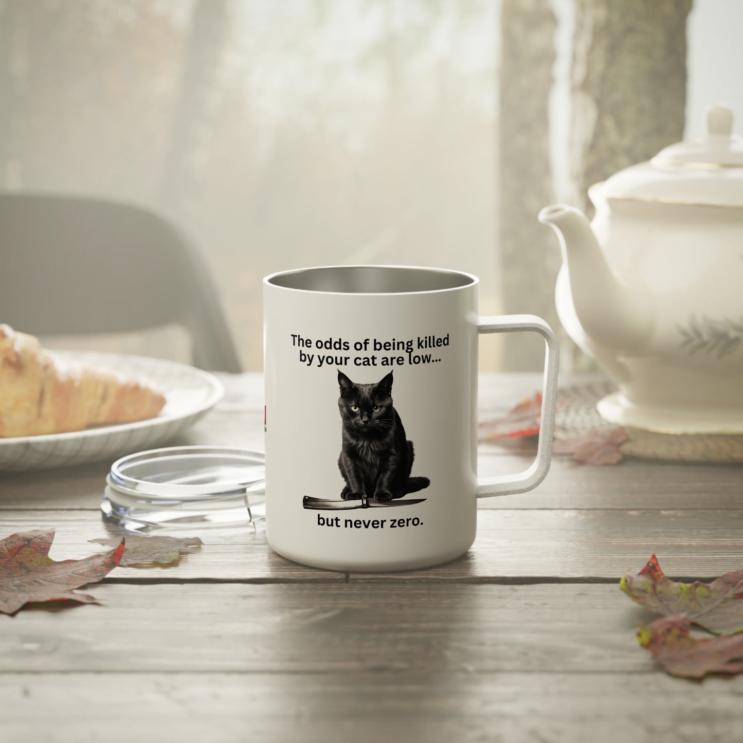 Killer Cat Odds Insulated Coffee Mug, 10oz