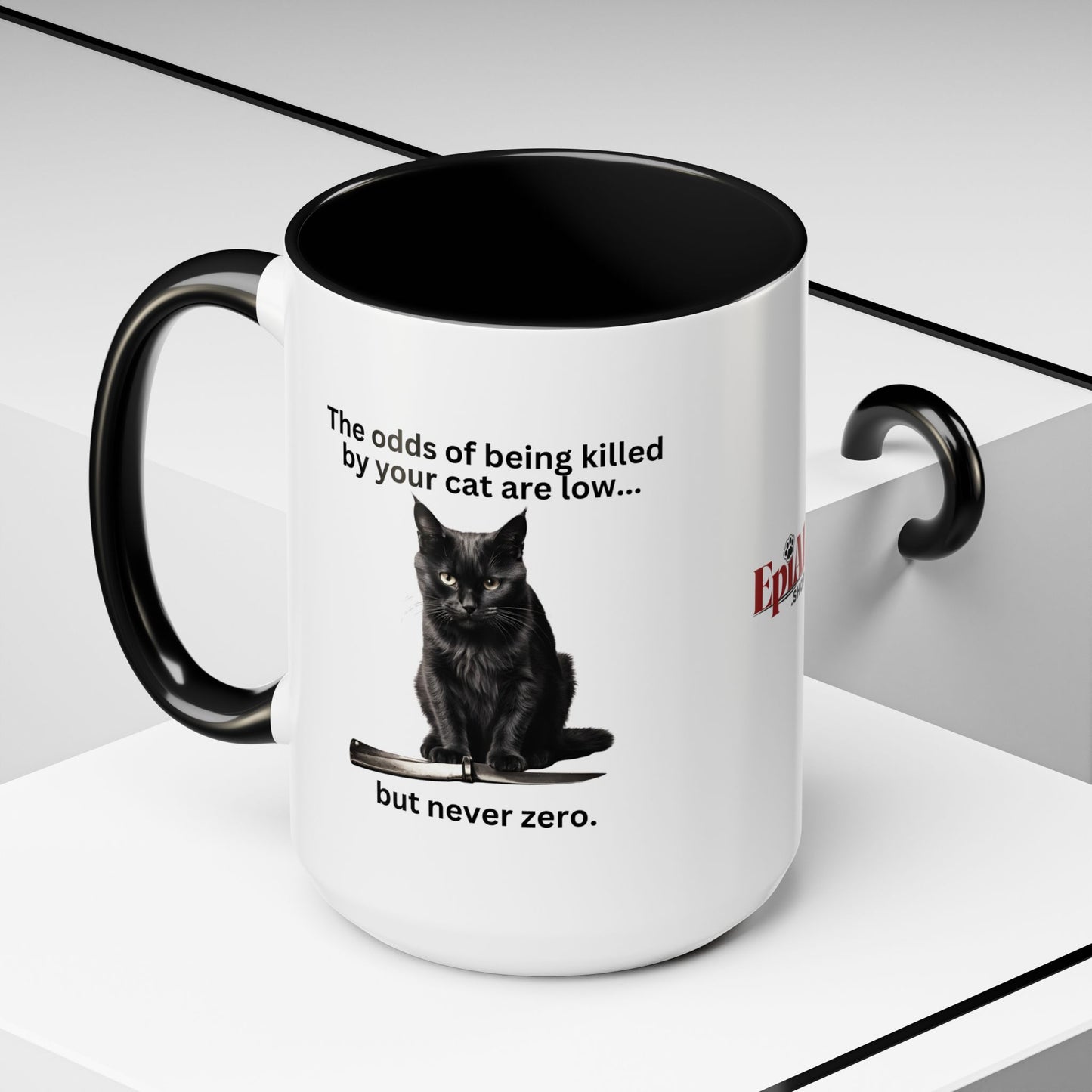 Killer Cat Odds Accent Coffee Mug (11, 15oz)