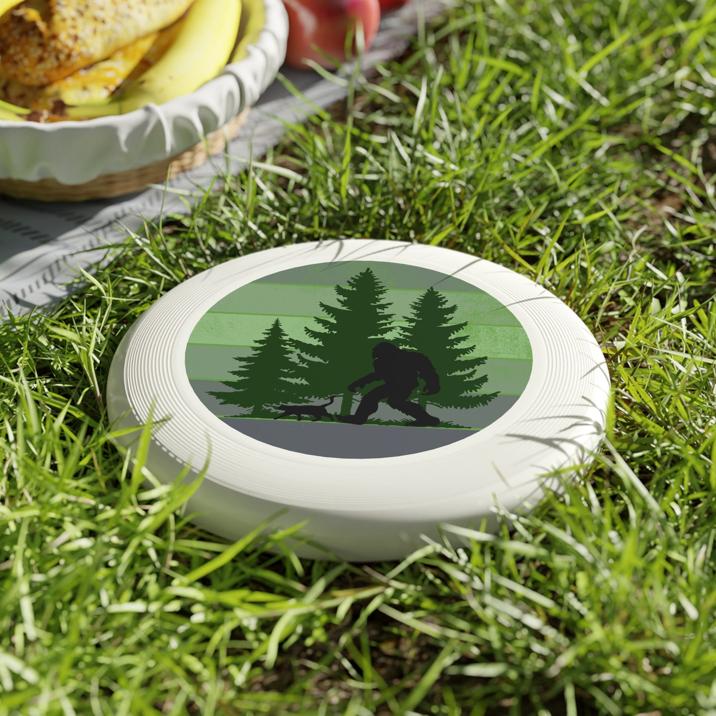 Bigfoot Adventure Frisbee – Outdoor Fun with Nature Design