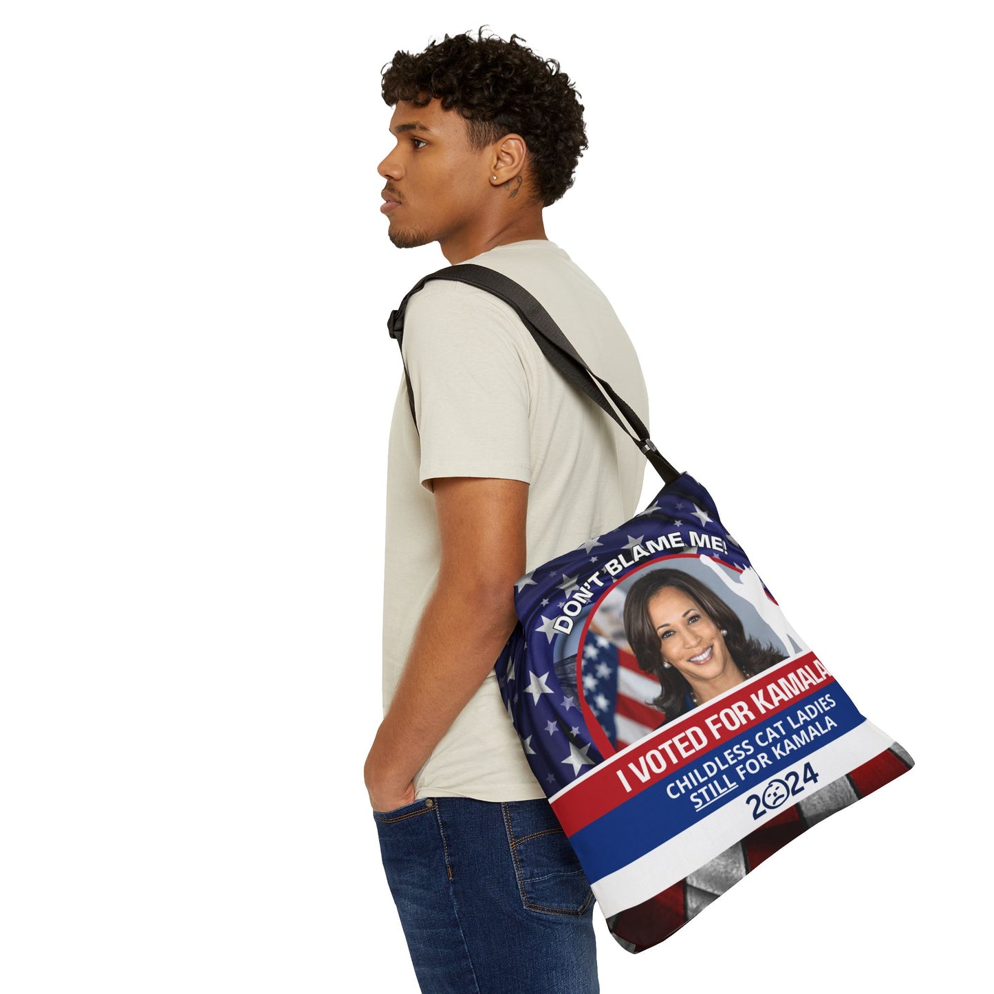 Don't Blame Me - Voted for Kamala Adjustable Tote Bag