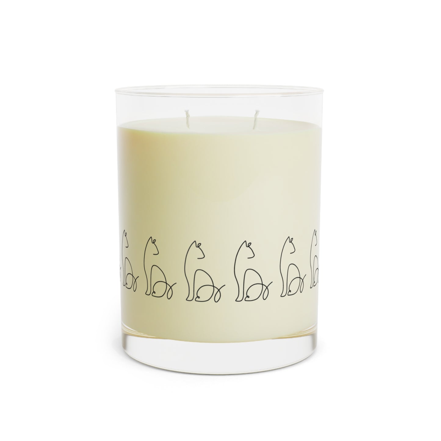 Cat Lover's Scented Candle - 11oz Full Glass, Cozy Home Decor