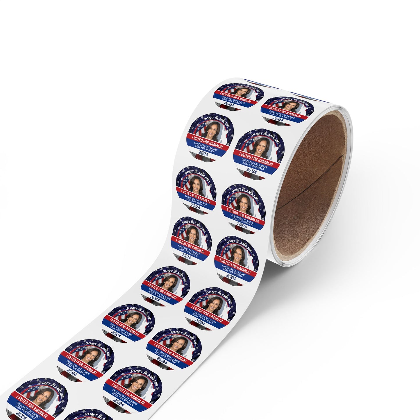 Don't Blame Me - Voted for Kamala Round Sticker Label Rolls