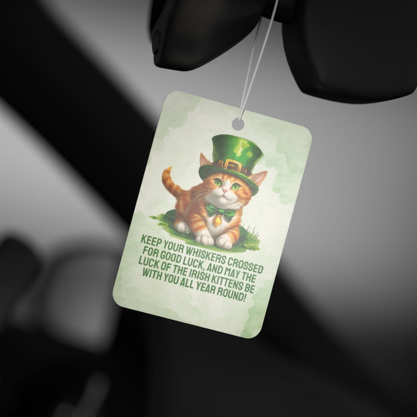 Irish Kitten Wish Car Air Freshener