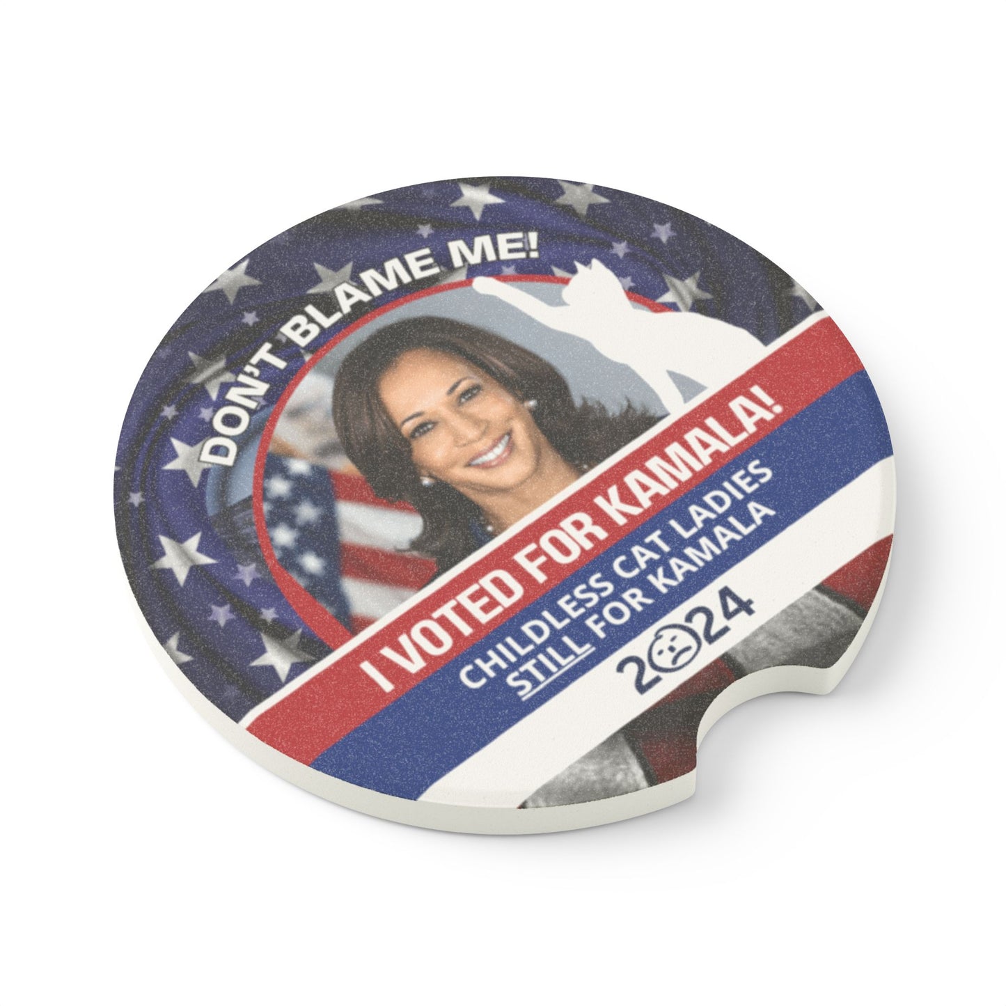 Don't Blame Me - Voted for Kamala Soapstone Car Coaster