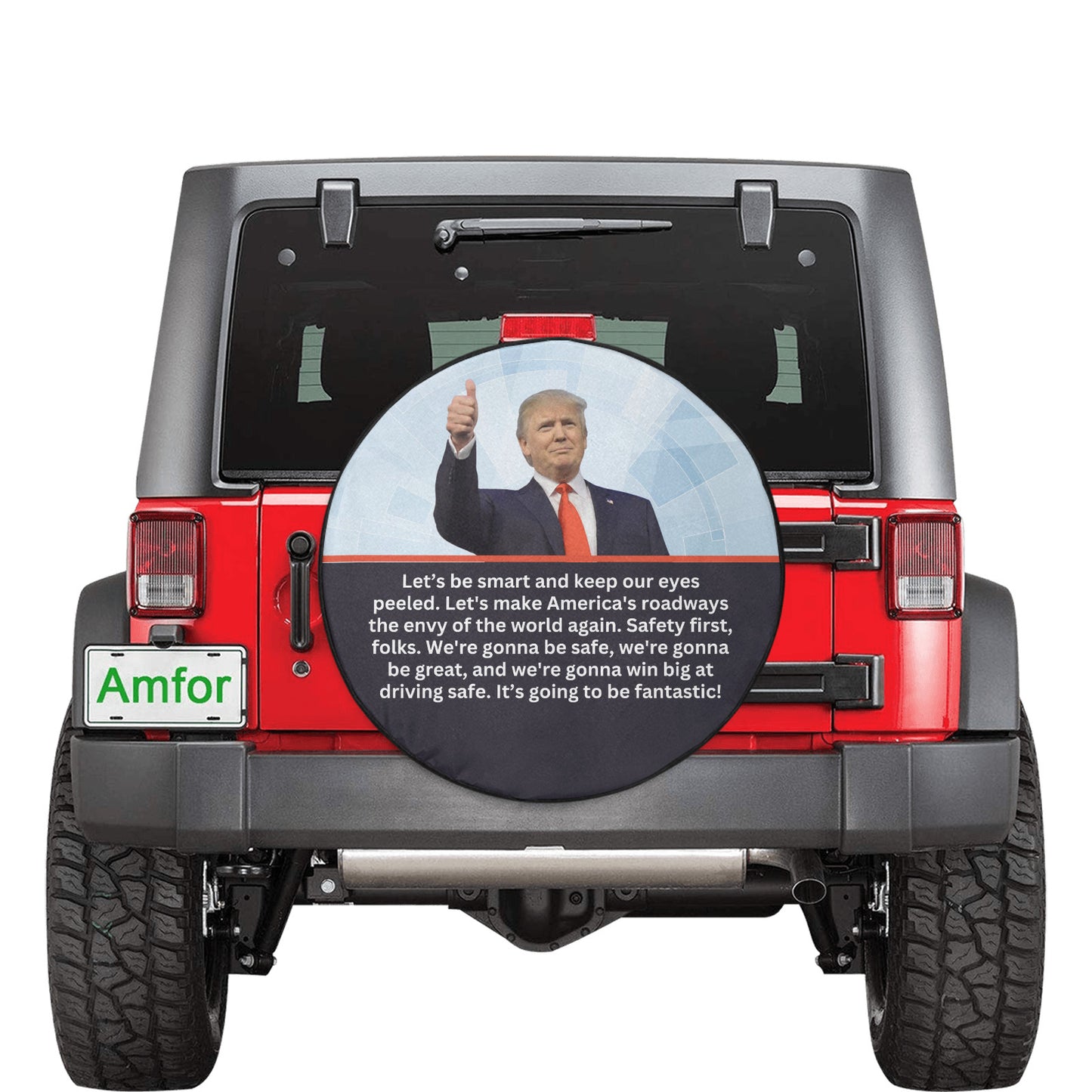 Trump Safe Spare Tire Cover(Medium)(16")