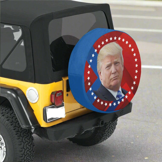 Trump Supporter Spare Tire Cover(Medium)(16") Inkedjoy