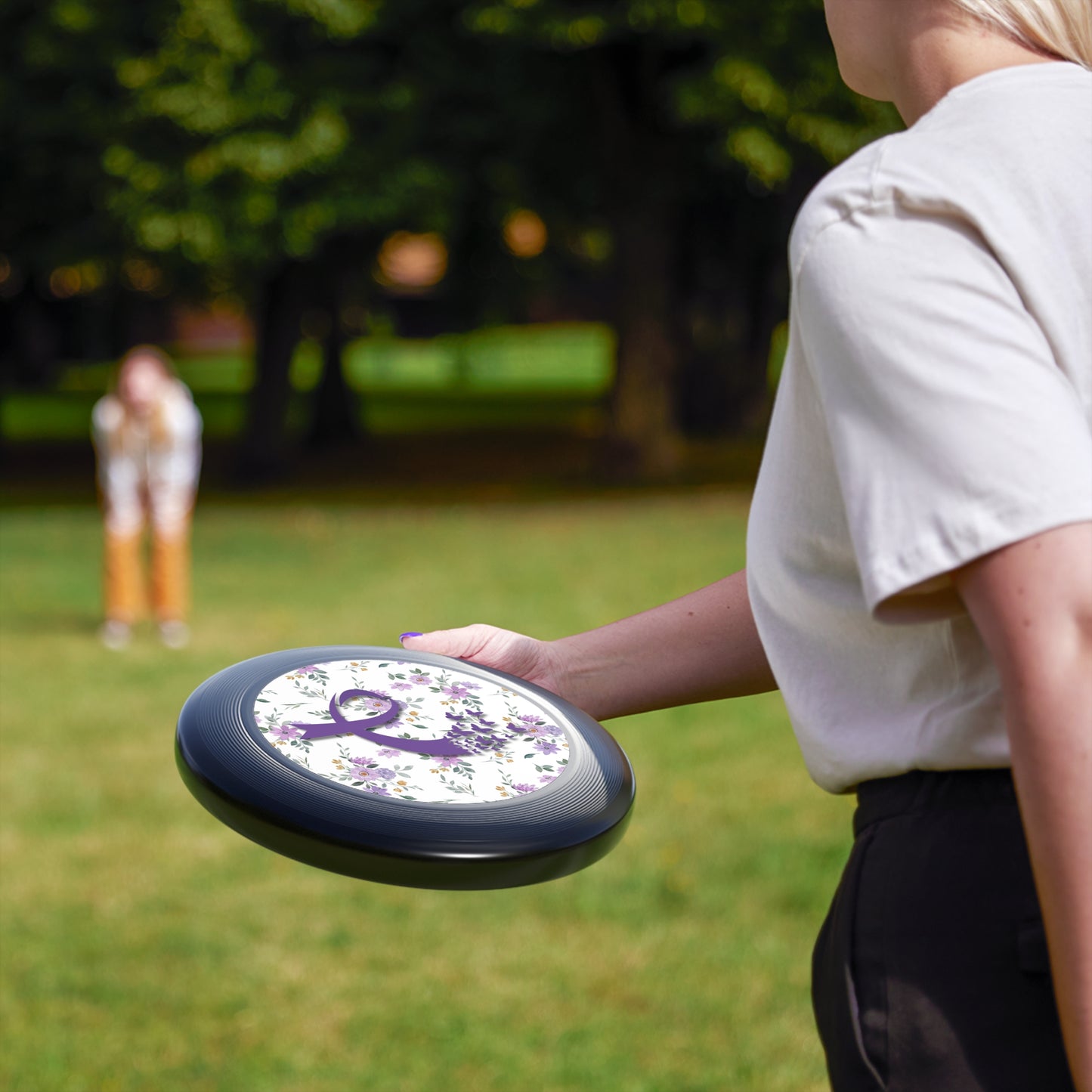 Floral Wham-O Frisbee | Outdoor Fun & Awareness